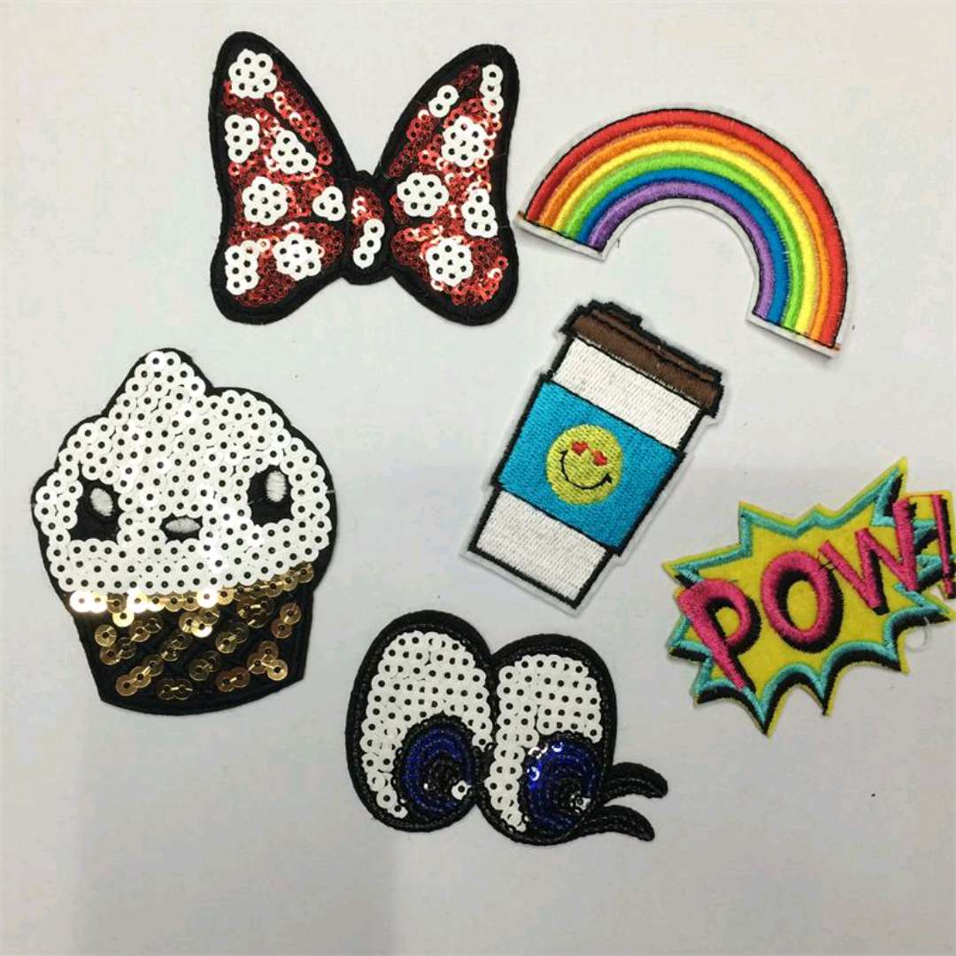 服装辅料亮片绣平绣布贴产品图