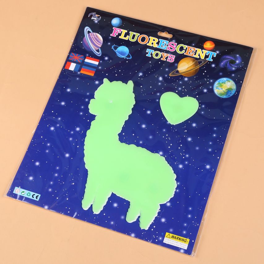 Manufacturers direct alpaca planet popular glow-in-the-dark paste stars unicorn children's bedroom spot