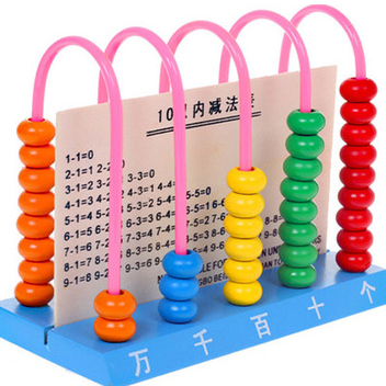Wooden abacus stand