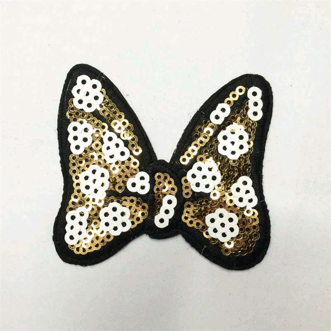 亮片刺绣双色蝴蝶布贴详情图1