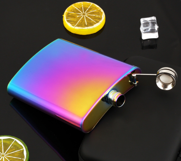 便携式酒具电镀白酒瓶详情图2