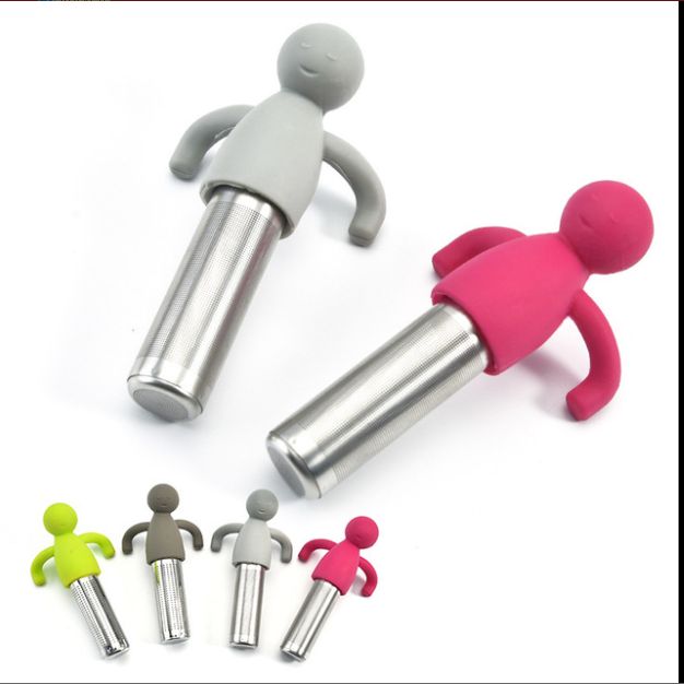 304 stainless steel silicone humanoid tea glass