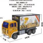 A8863-37开窗盒仿真遥控万向灯光音乐工程车