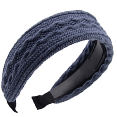 Wool scarf, knitted headband 680