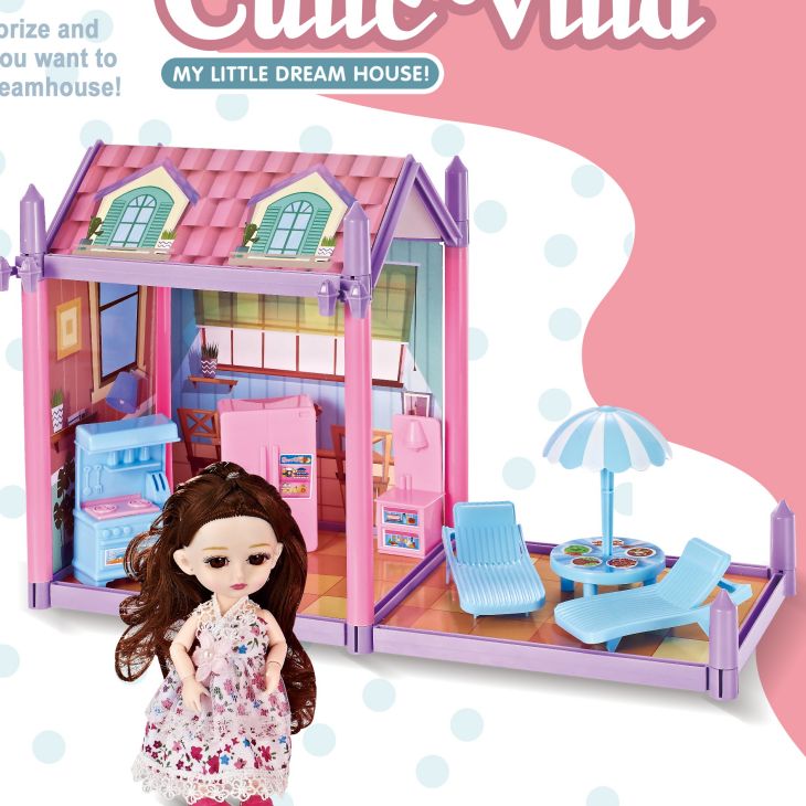 ABL1016 sealed color box set, so fun, girlish, cute and modular little house