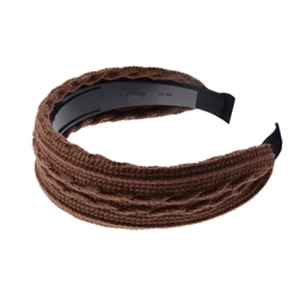 Wool bib, knitted headband 682