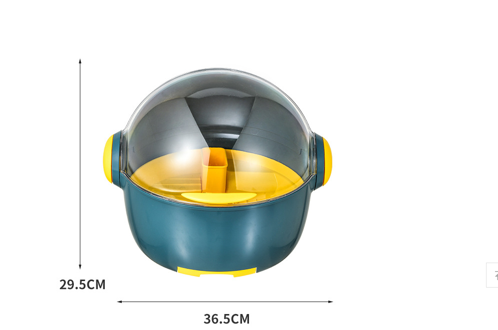 厨房防尘置物架 带盖碗架沥水架 放碗筷碗碟架沥碗 大容量 收纳详情图4