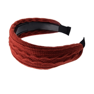 Wool bib, knitted headband 677