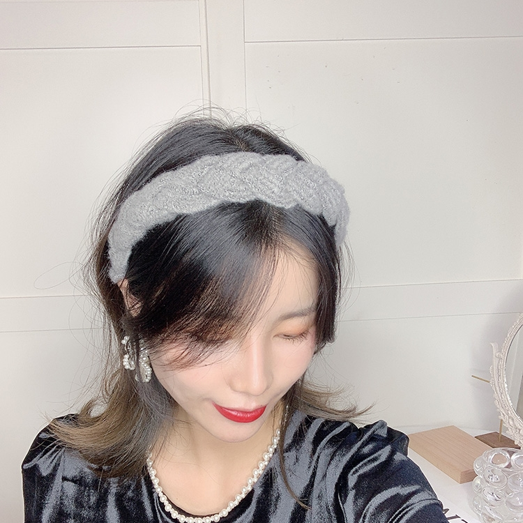 Wool neck, knitted headband 720