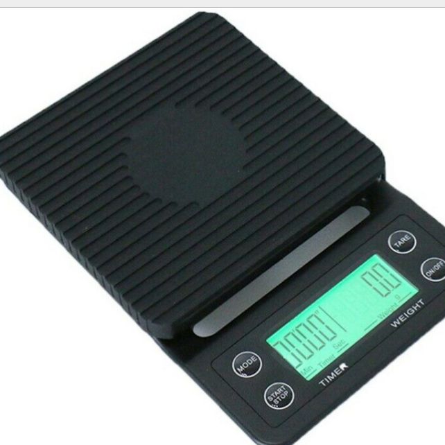 Electronic scale with coffee tray