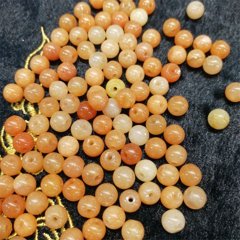 宝磊珠宝 天然玉石 黄色玉珠6mm产品图