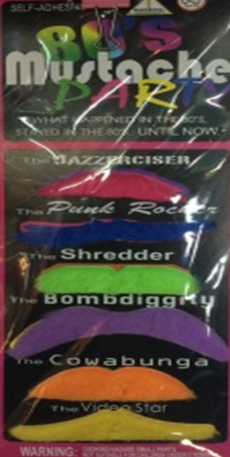 6pcs彩色胡子产品图