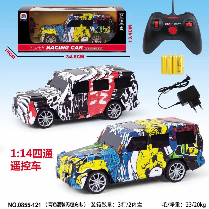 0855-121奔驰1:14迷彩四通遥控车详情图3