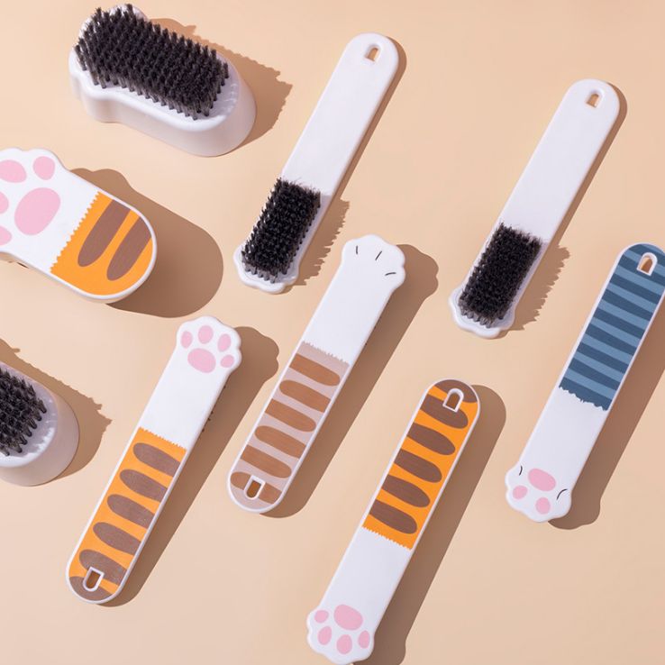 Multifunctional cleaning and laundry brushes