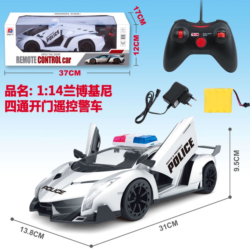 0855-159 Lamborghini four-way remote Control police car 1:14