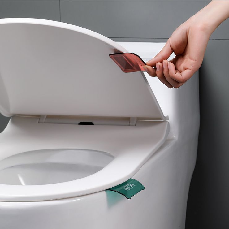 Convenient toilet seat handle