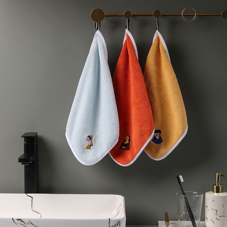 Korean coral velvet face towel