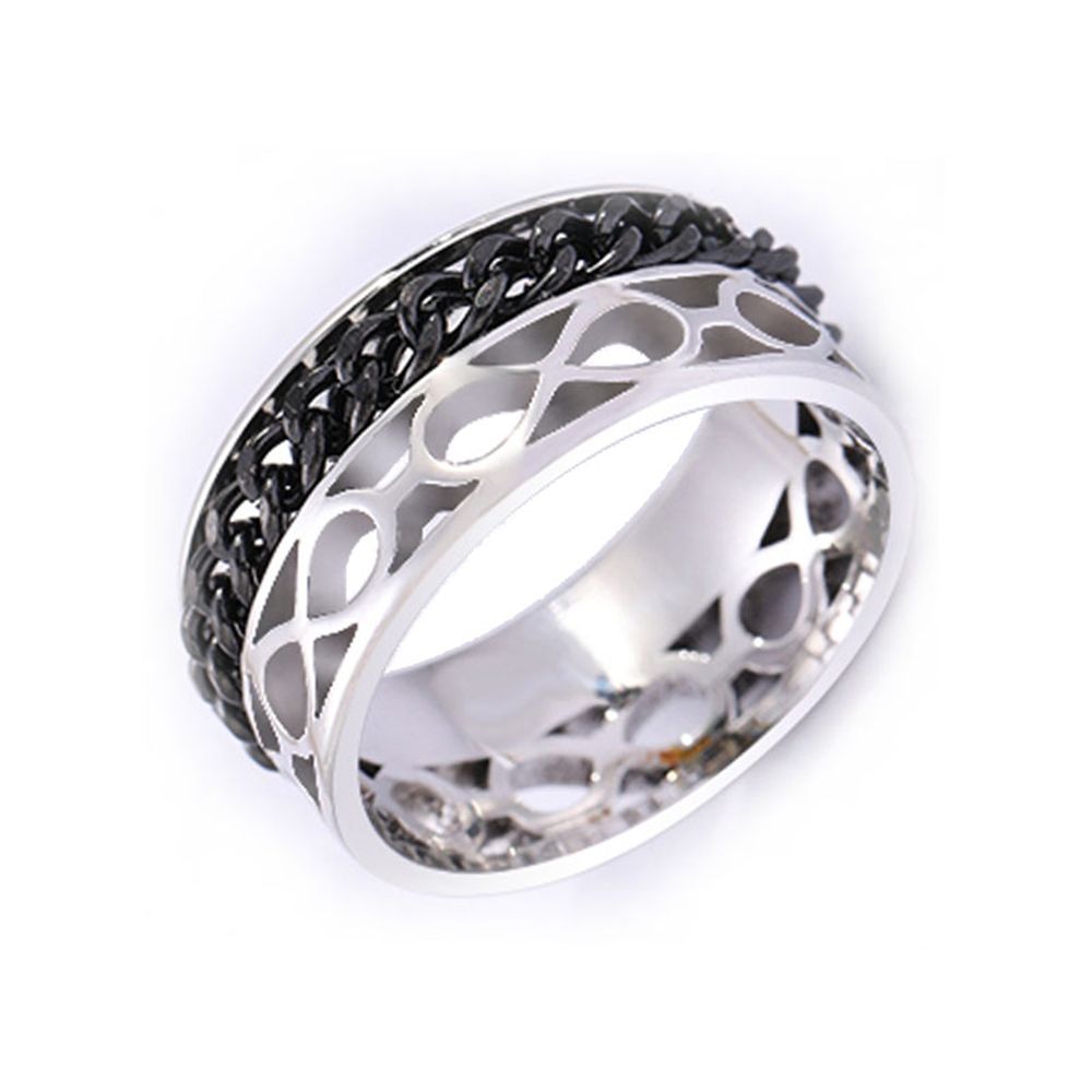 Trendy accessories, Douyin bestseller, export bestseller chain 8-shaped necklace ring JZ026 Specification image