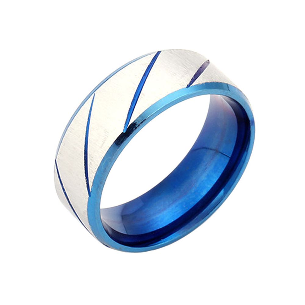 A versatile stainless steel ring with European and American fashion trends and patterns for both men and women Application Scenario