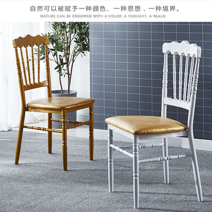 吕字家具- 拿破仑椅酒店饭店椅婚庆椅子宴会椅欧式椅餐厅铁艺靠背椅