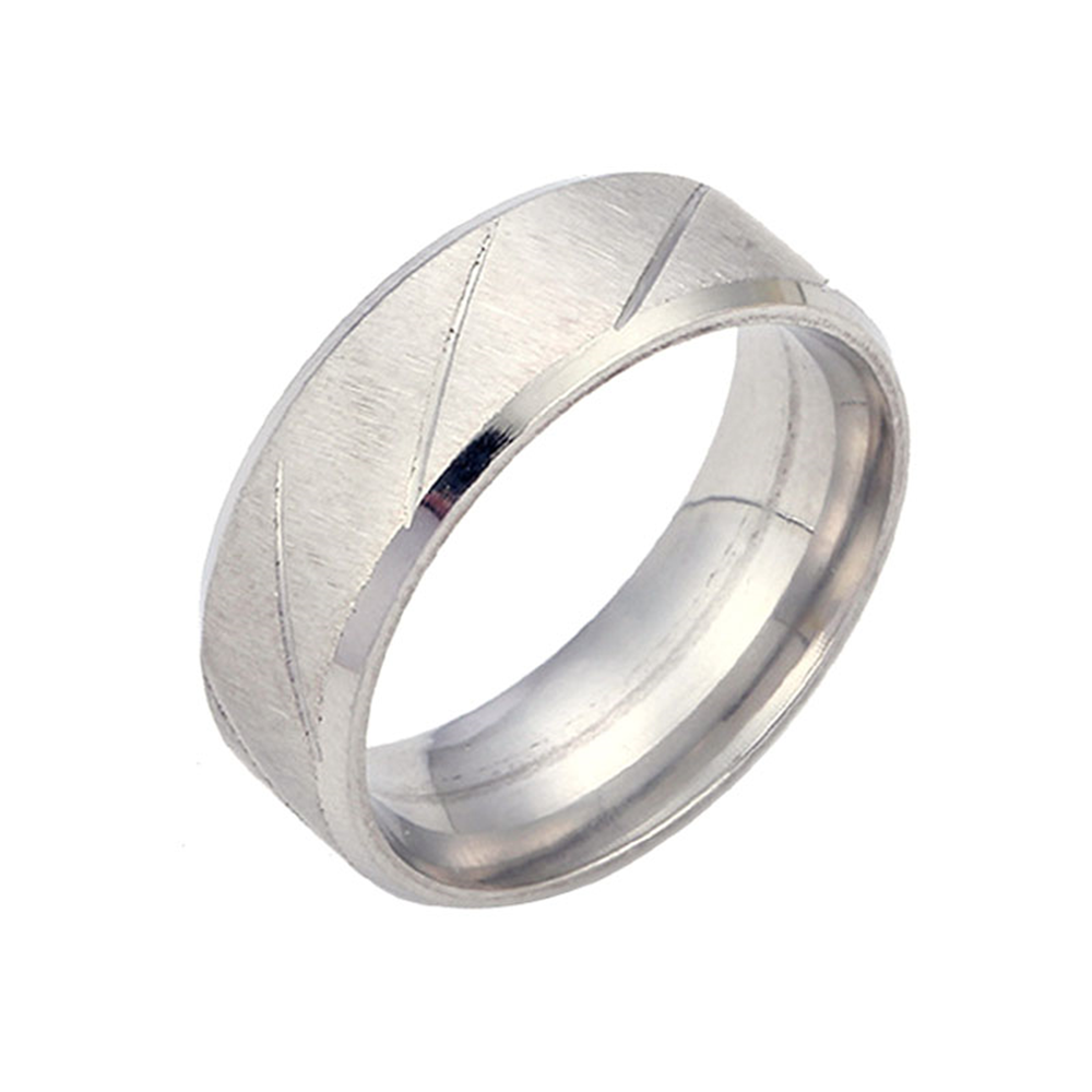 A versatile stainless steel ring with European and American fashion trends and patterns for both men and women detail image 1