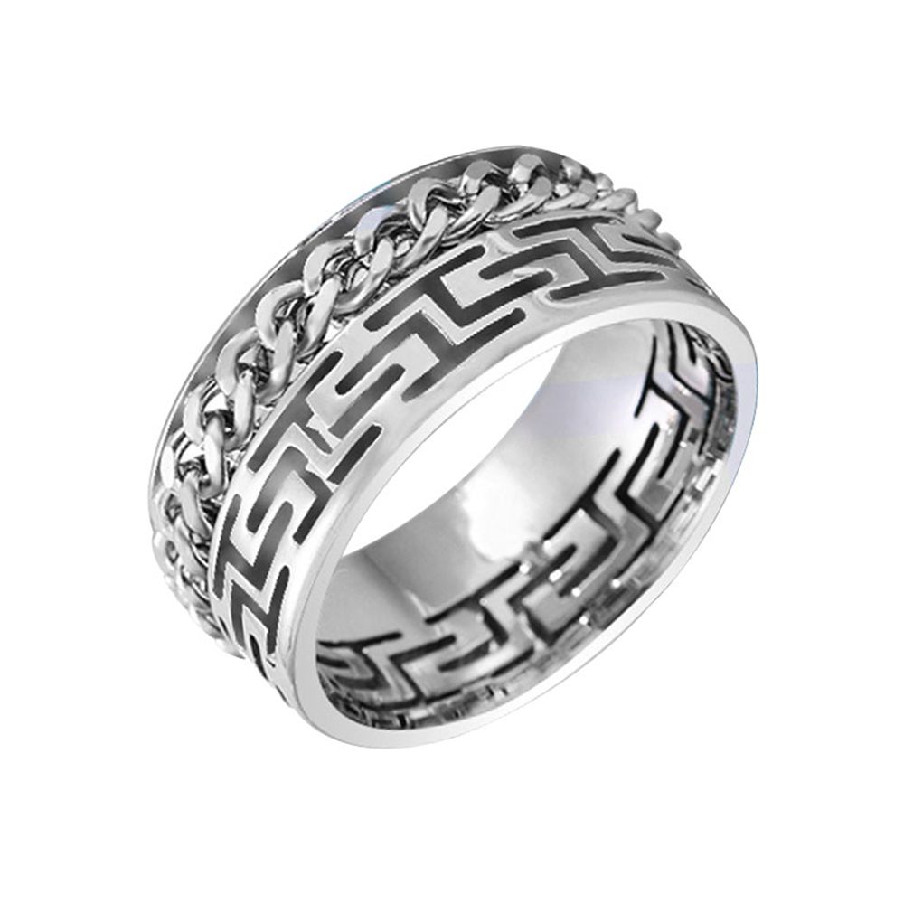 Accesorios de tendencia tik yin boom estilo comercio exterior boom cadena gran pared patrón collar anillo JZ028