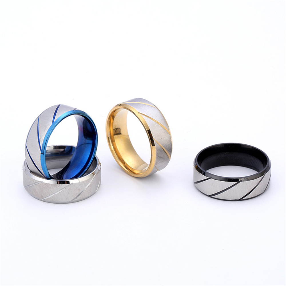 A versatile stainless steel ring with European and American fashion trends and patterns for both men and women detail image 6