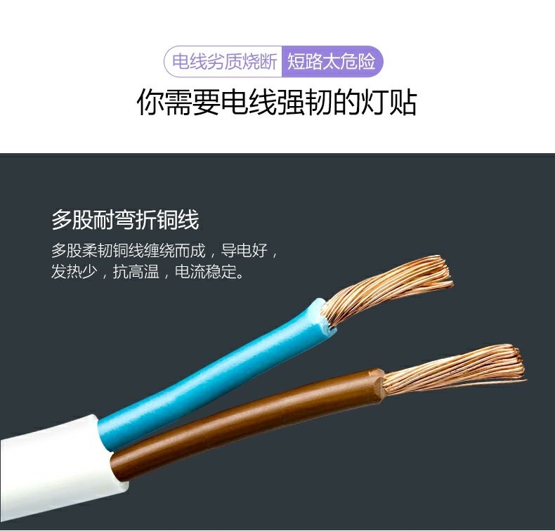 公牛LED24w改造灯板灯珠灯泡灯条贴片单灯节能双重降频闪灯贴详情图9