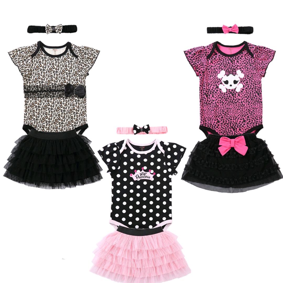 Baby dress Ha skirt three-piece set female treasure dress Ha dress climbing costume princess