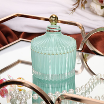 ins Nordic Glass Home Decor Jar Storage Jar Candy Jar Aromatherapy Candle Jar 37 can be customised in colour, fragrance and packaging