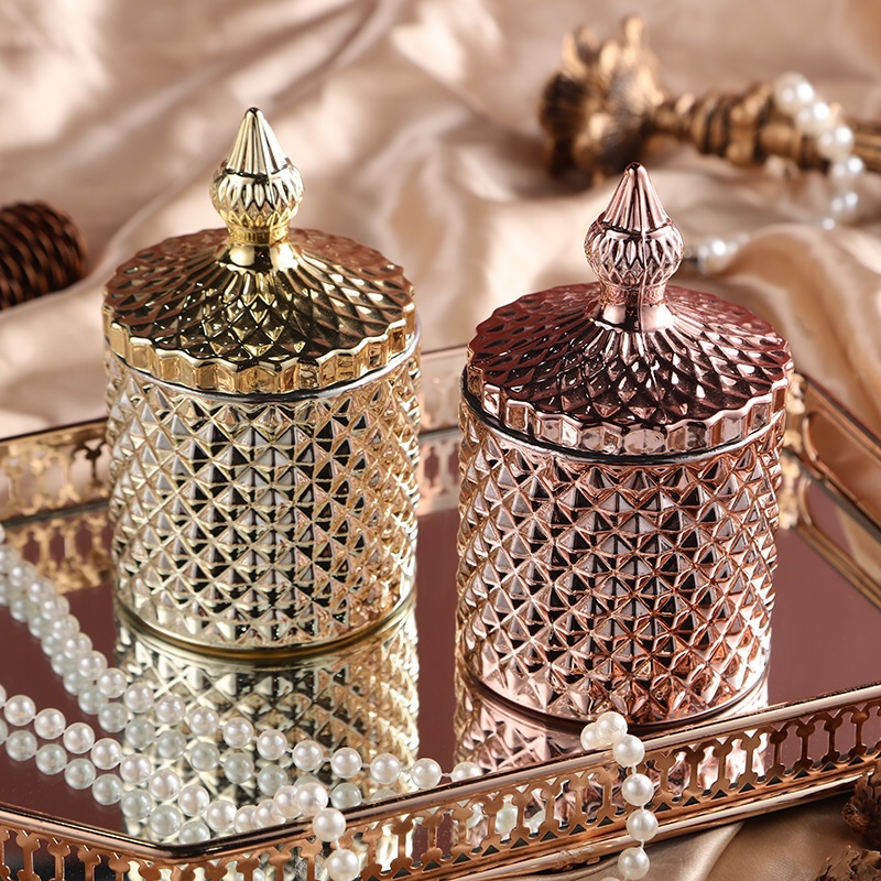 ins Nordic Glass Home Decoration Jar Storage Jar Candy Jar Scented Candle Jar 33 thumbnail