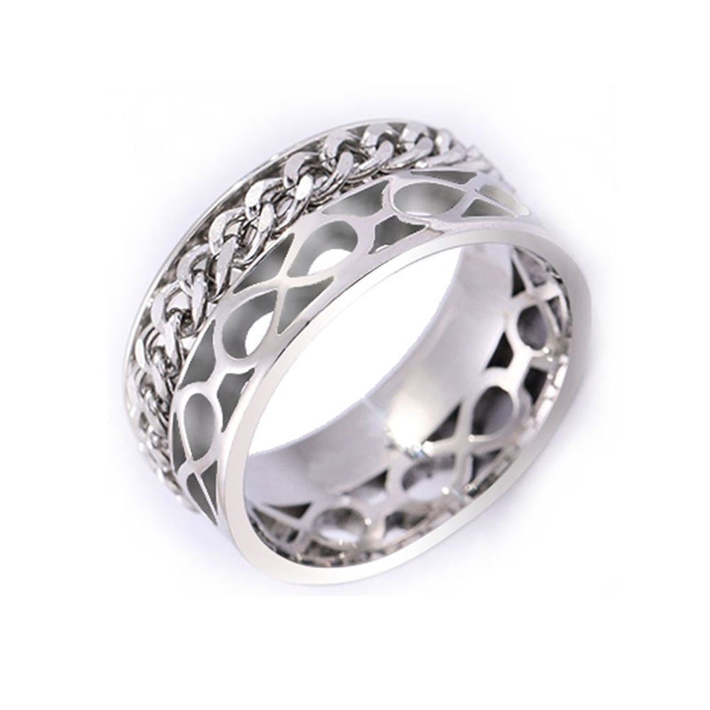 Trendy accessories, Douyin bestseller, export bestseller chain 8-shaped necklace ring JZ026