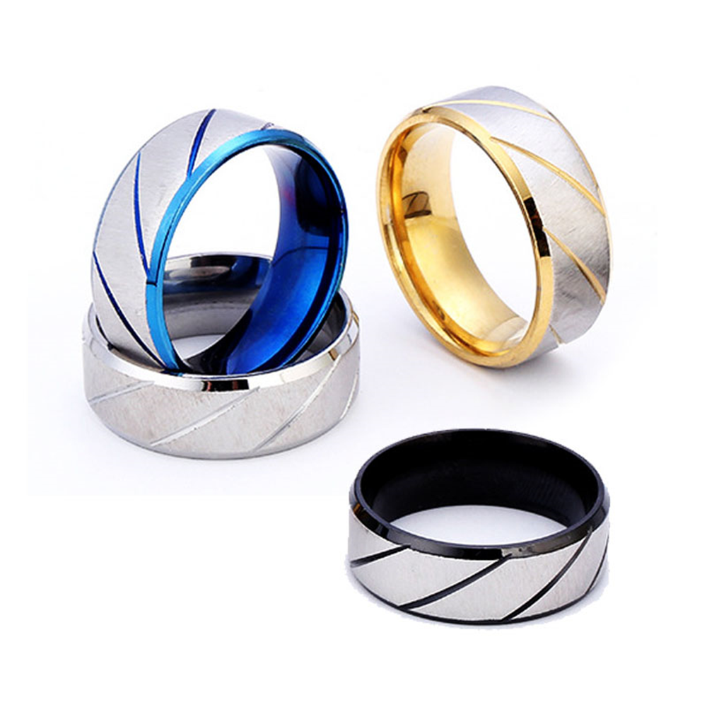 A versatile stainless steel ring with European and American fashion trends and patterns for both men and women detail image 7