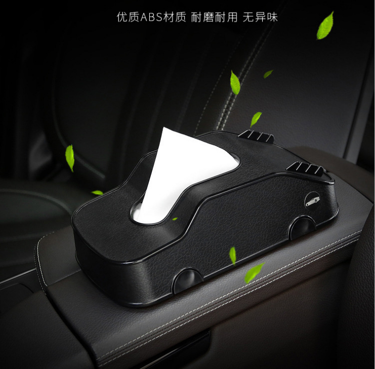 Multi-functional tissue paper rack for cars detail image 2