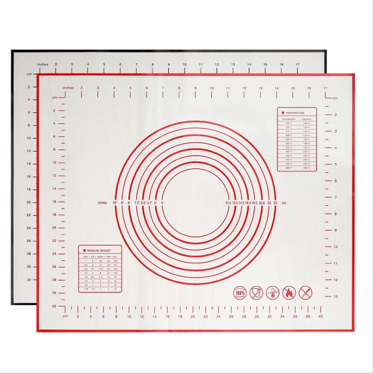 High temperature resistance 40*50cm glass fiber kneading mat silicone mat