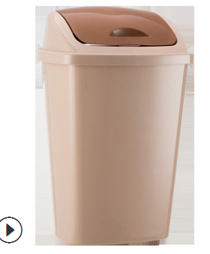 厂家批发垃圾分类环卫垃圾桶户外厨房家用摇盖塑料有盖收纳垃圾箱产品图