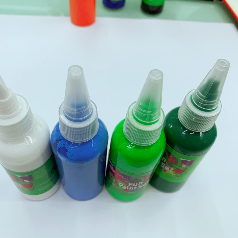 60毫升手指画颜料。儿童水粉颜料   水彩颜料 尖嘴颜料详情图3