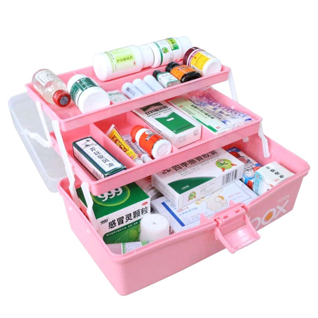 S42-A-2230三层医药箱家用急救箱塑料收纳储物盒儿童美术工具箱详情图2