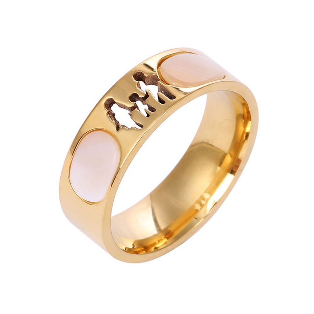 Trendy accessories and fashionable bestsellers: A family + White jade ring JZ038 details Picture