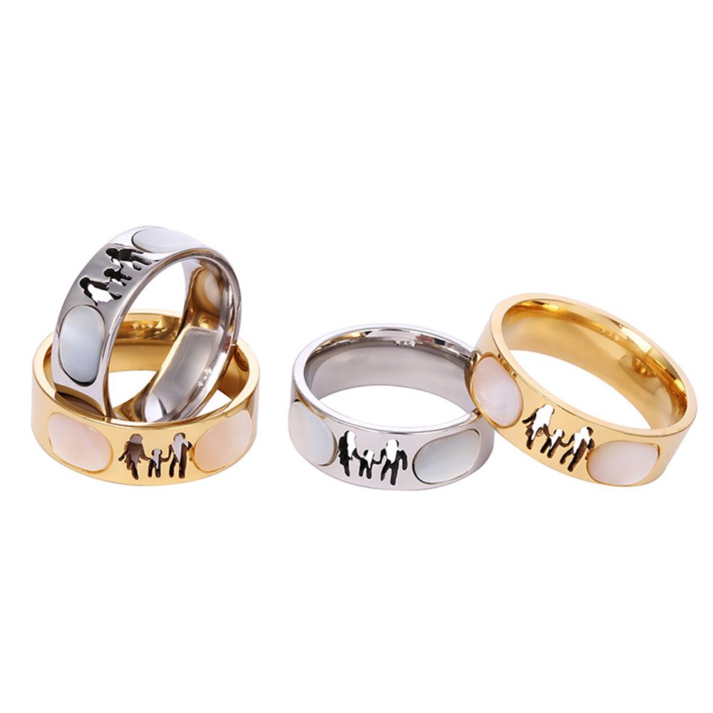 Trendy accessories and fashionable bestsellers: A family + White jade ring JZ038 Specification image