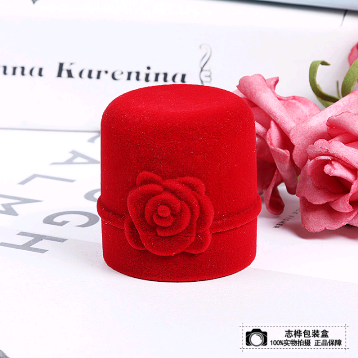 Red rose Ring box Valentine Gift Creative jewelry box Proposal ring box