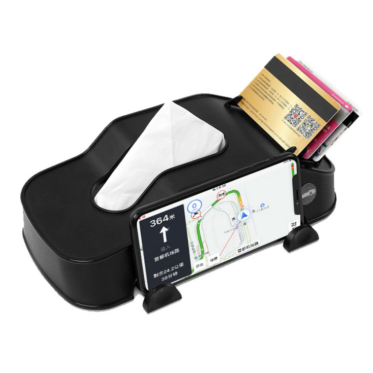 Multi-functional tissue paper rack for cars detail image 1