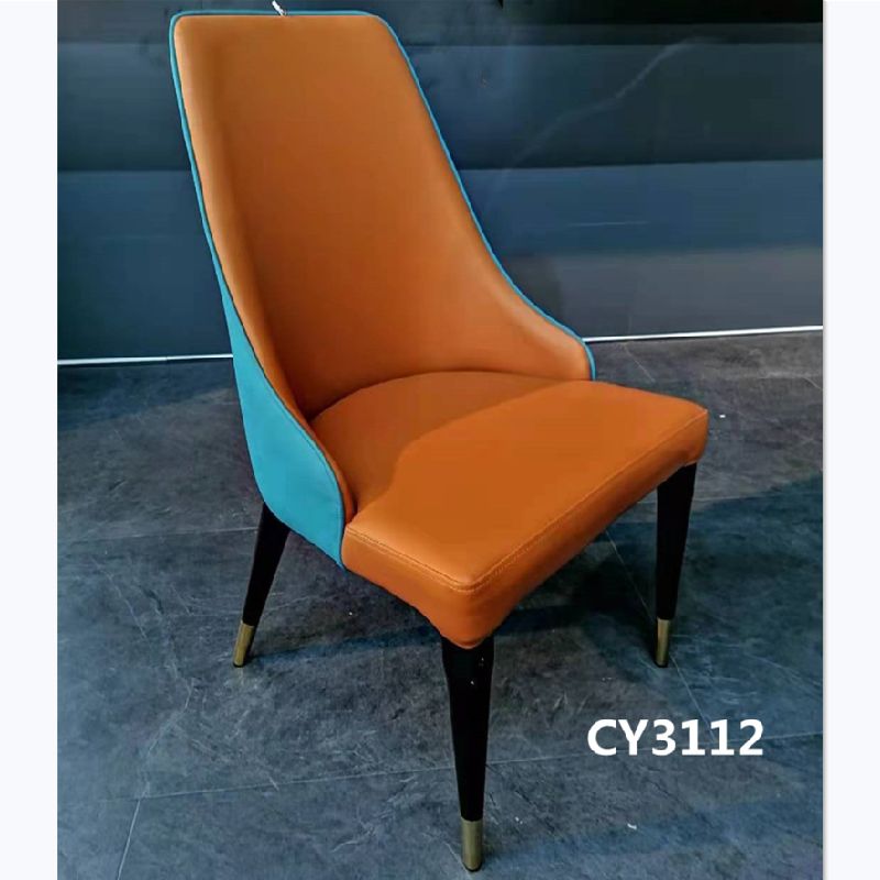 Lu Zi Furniture - Nordic light Luxury dining chairs, solid wood backrest stools, casual chairs, simple home chairs, leather art sofas for dining rooms, office chairs