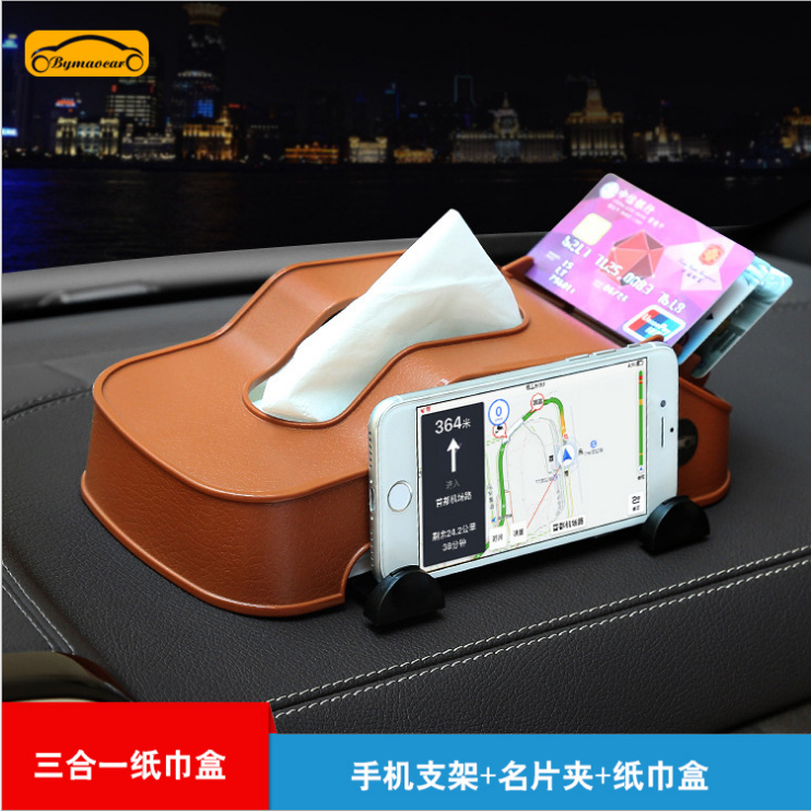 Multi-functional tissue paper rack for cars detail image 5