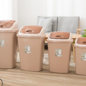 厂家批发垃圾分类环卫垃圾桶户外厨房家用摇盖塑料有盖收纳垃圾箱