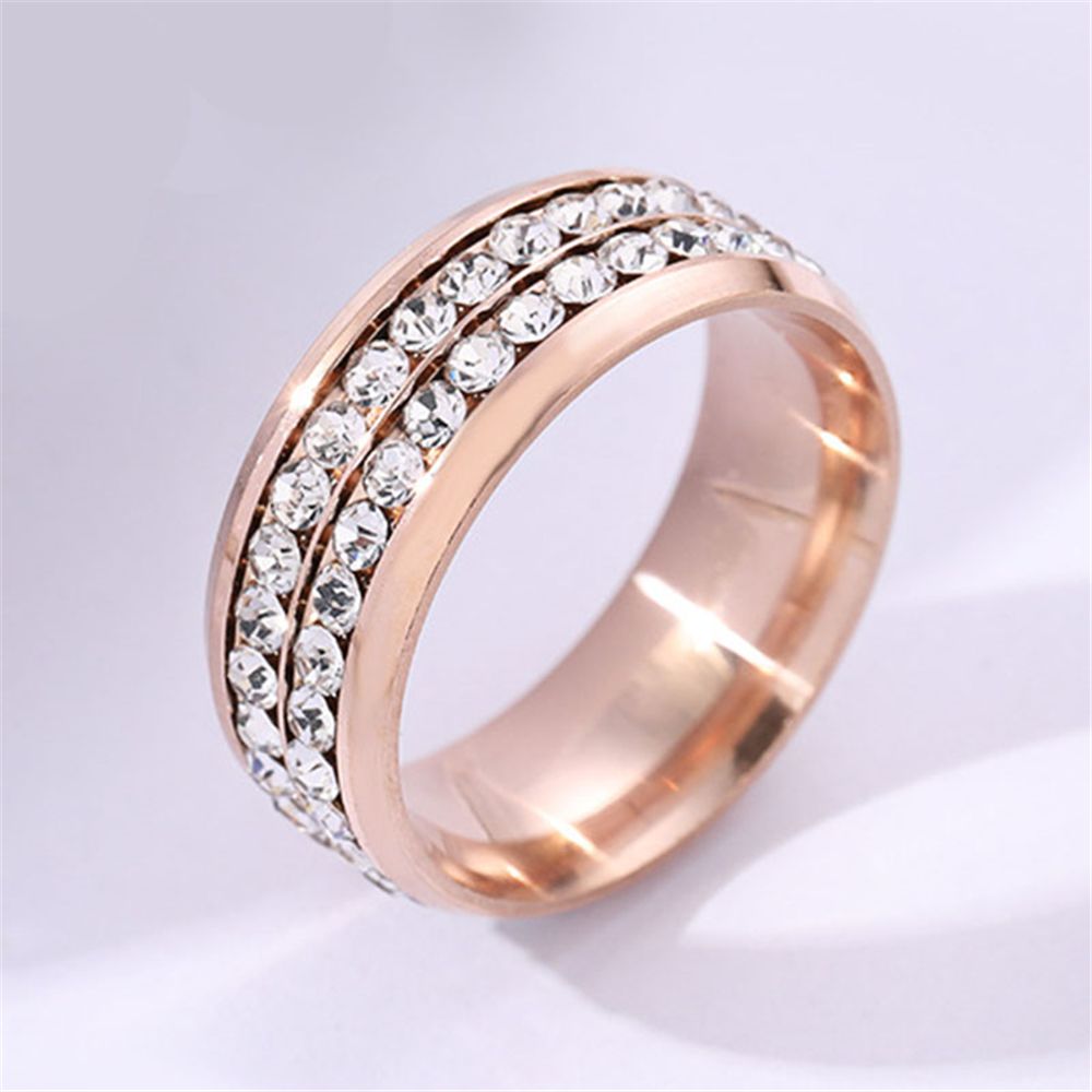 Trendy accessory fashion boom estilo 2 anillos de diamante blanco mastic JZ033 Specification image
