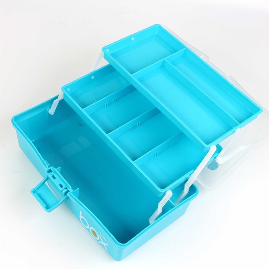S42-A-2230三层医药箱家用急救箱塑料收纳储物盒儿童美术工具箱详情图3