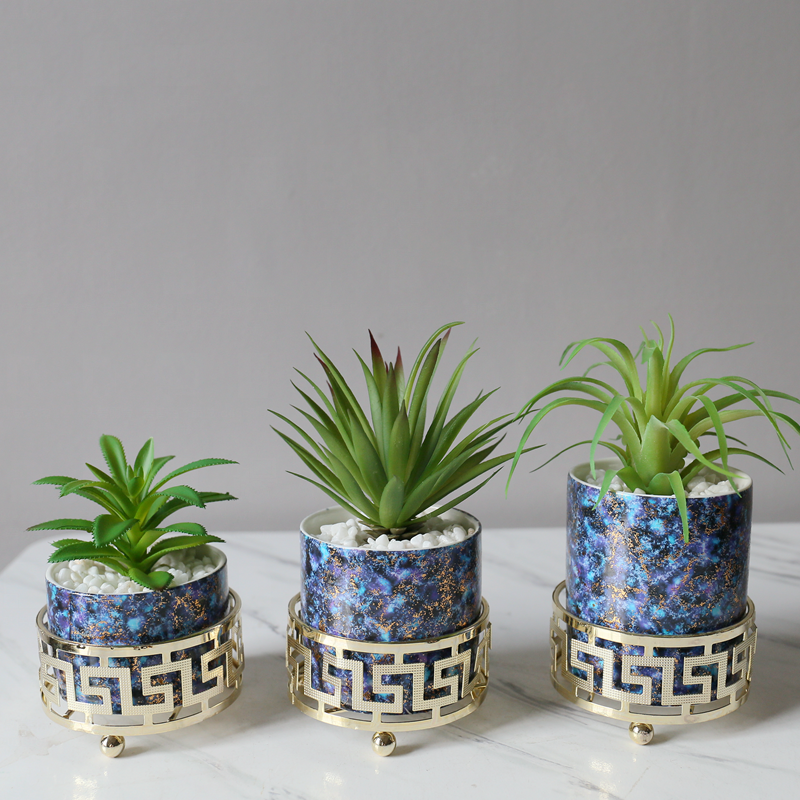 Artificial succulent plant potted plants, bonsai, home decoration ornaments