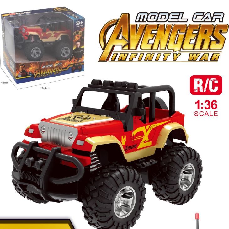 666-21 Window box 1:36 Four-way Avengers remote control car