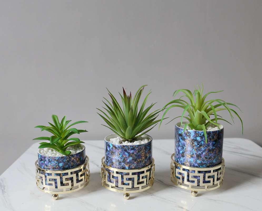 Artificial succulent plant potted plants, bonsai, home decoration ornaments Specification image